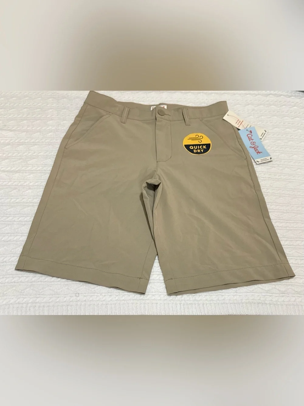 Cat & Jack Boys Khaki Quick Dry Shorts